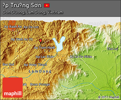 Physical 3D Map of Ấp Trường Sơn