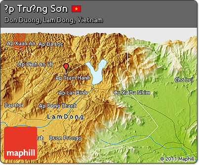 Physical 3D Map of Ấp Trường Sơn