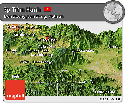 Satellite Panoramic Map of Ấp Trạm Hành