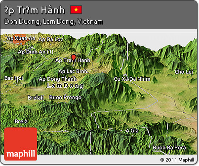 Satellite Panoramic Map of Ấp Trạm Hành