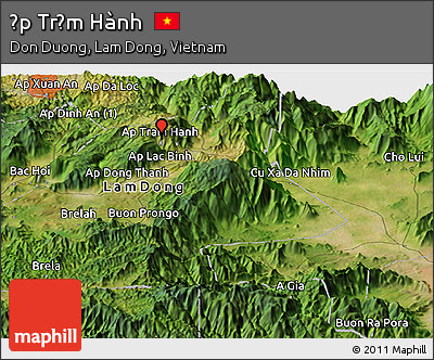 Satellite Panoramic Map of Ấp Trạm Hành