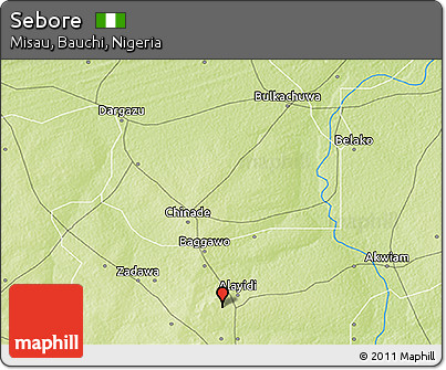 Physical 3D Map of Sebore