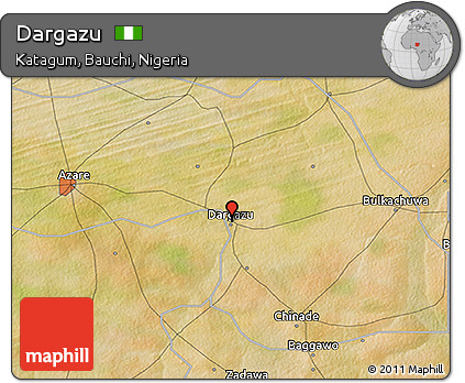 Satellite 3D Map of Dargazu