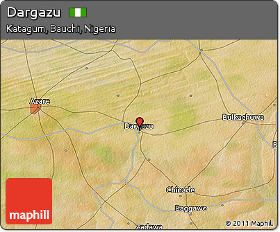 Satellite 3D Map of Dargazu