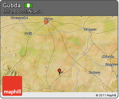 Satellite 3D Map of Gubda