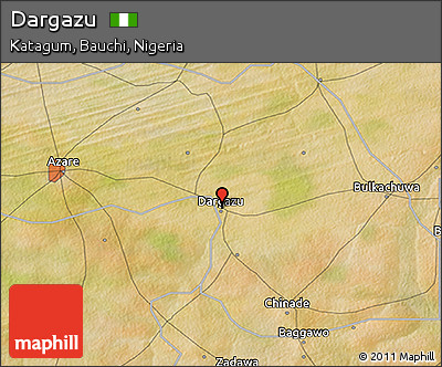 Satellite 3D Map of Dargazu