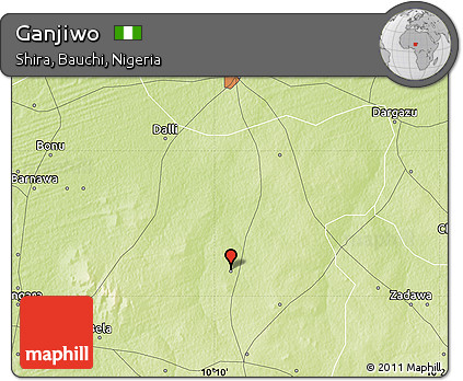 Physical Map of Ganjiwo