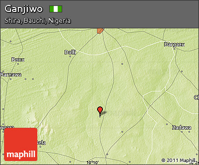 Physical Map of Ganjiwo