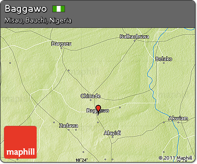 Physical Map of Baggawo
