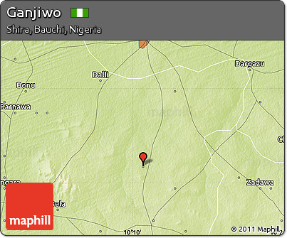 Physical Map of Ganjiwo