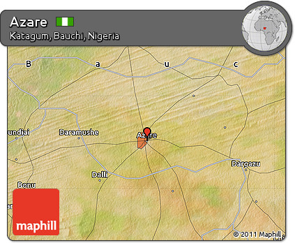 Satellite Map of Azare