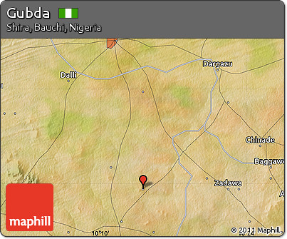 Satellite Map of Gubda