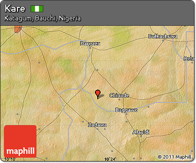 Satellite Map of Kare