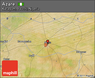Satellite Map of Azare