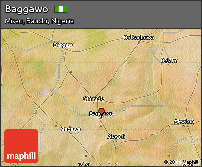 Satellite Map of Baggawo