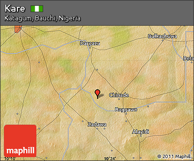 Satellite Map of Kare