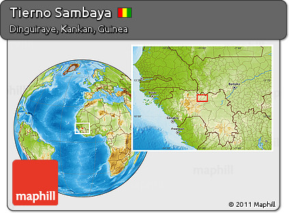 Physical Location Map of Tierno Sambaya