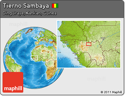 Physical Location Map of Tierno Sambaya
