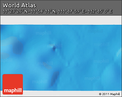 Physical 3D Map of the Area around 11° 40' 49" N, 112° 16' 30" E