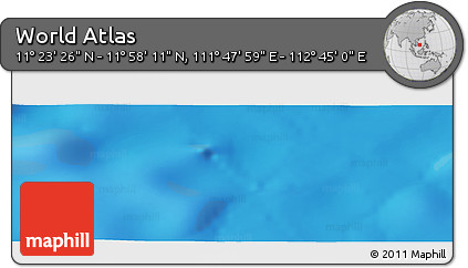 Physical Panoramic Map of the Area around 11° 40' 49" N, 112° 16' 30" E