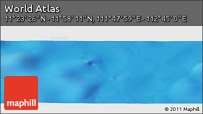 Physical Panoramic Map of the Area around 11° 40' 49" N, 112° 16' 30" E