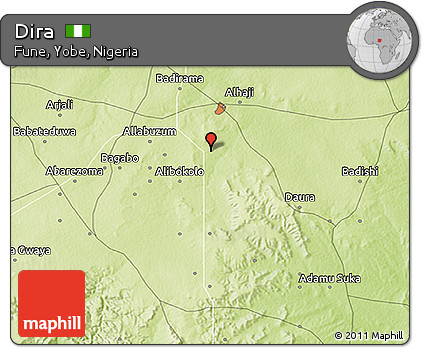 Physical 3D Map of Dira