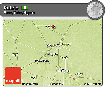 Physical 3D Map of Kulele