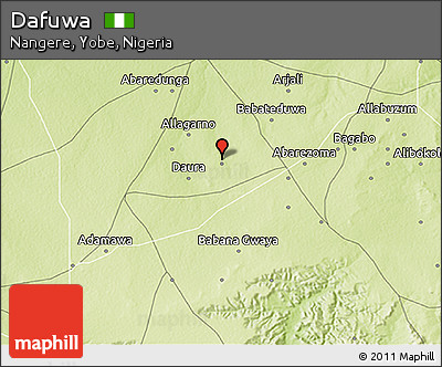 Physical 3D Map of Dafuwa