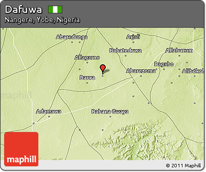 Physical 3D Map of Dafuwa