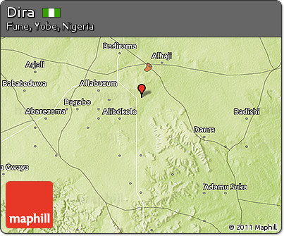 Physical 3D Map of Dira