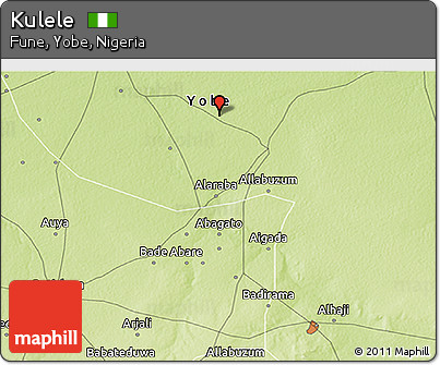 Physical 3D Map of Kulele