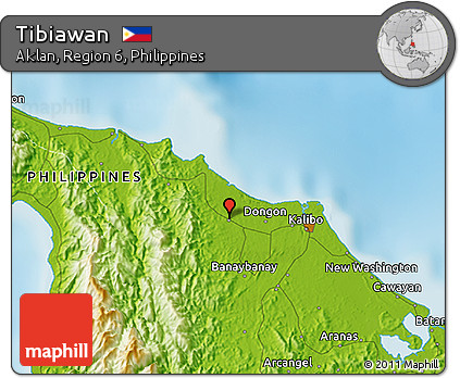 Physical 3D Map of Tibiawan