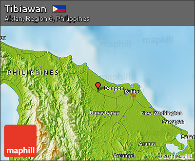 Physical 3D Map of Tibiawan
