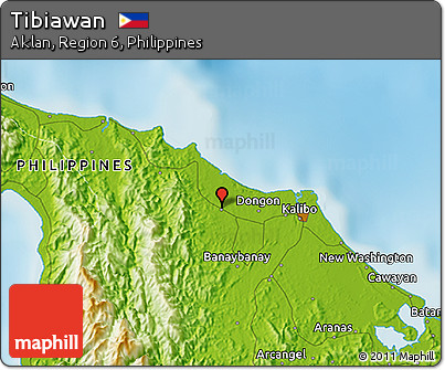 Physical 3D Map of Tibiawan