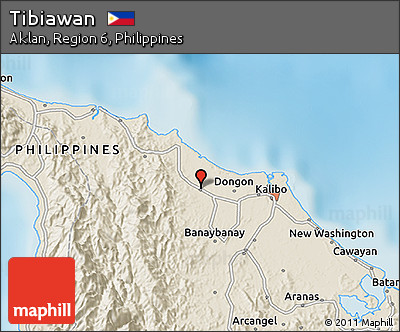 Shaded Relief 3D Map of Tibiawan