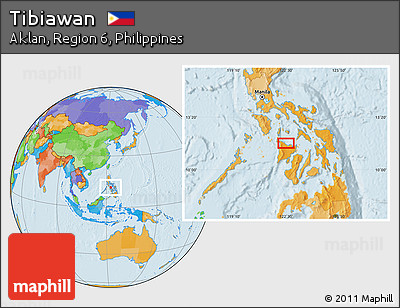 Political Location Map of Tibiawan