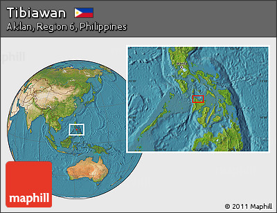 Satellite Location Map of Tibiawan
