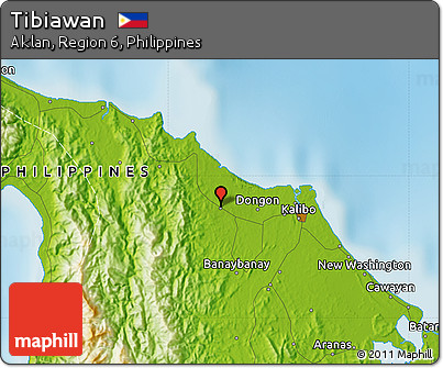 Physical Map of Tibiawan
