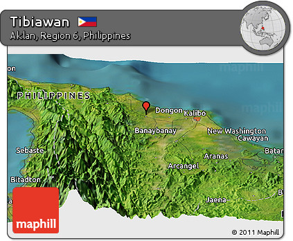 Satellite Panoramic Map of Tibiawan