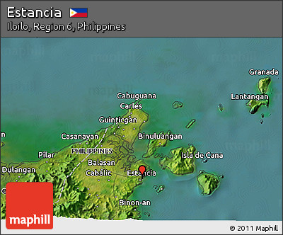 Satellite 3D Map of Estancia
