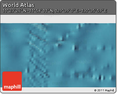Satellite 3D Map of the Area around 11° 40' 49" N, 130° 7' 30" E