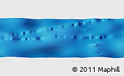 Shaded Relief Panoramic Map of the area around 11° 40' 49" N, 136° 4' 29" E
