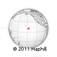 Outline Map of the Area around 11° 40' 49" N, 146° 7' 30" W, rectangular outline