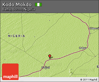 Physical 3D Map of Kodo Mokdo