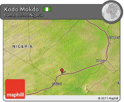 Satellite 3D Map of Kodo Mokdo