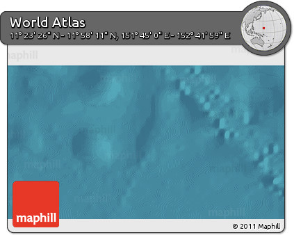 Satellite 3D Map of the Area around 11° 40' 49" N, 152° 13' 29" E