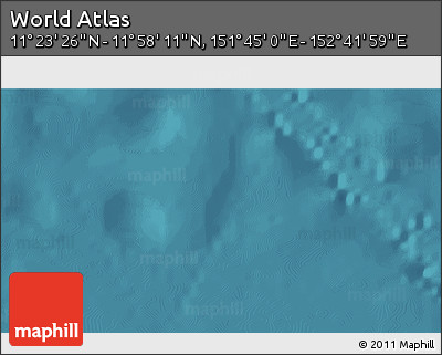 Satellite 3D Map of the Area around 11° 40' 49" N, 152° 13' 29" E