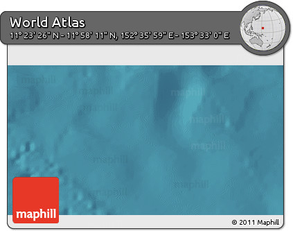 Satellite 3D Map of the Area around 11° 40' 49" N, 153° 4' 29" E