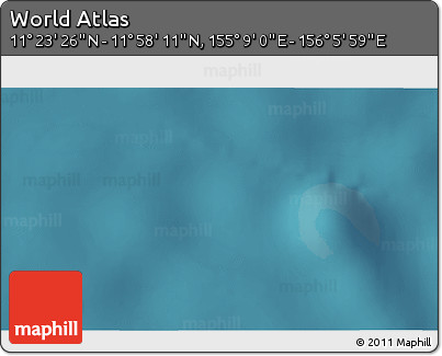 Satellite 3D Map of the Area around 11° 40' 49" N, 155° 37' 30" E