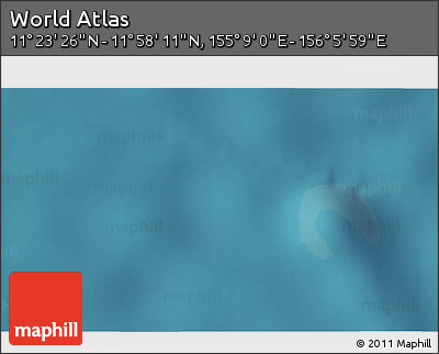 Satellite 3D Map of the Area around 11° 40' 49" N, 155° 37' 30" E